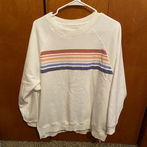 Striped AEO crewneck